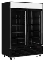 Vitrine professionnelle froid positive noire 2 portes vitrées - lgc5000b - tefcold - Tefcold - LGC5000B