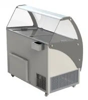 Photo 2 - Vitrine à crème glacée professionnelle 13 bacs de 5 l, capacité 557 l, négative, 1662 mm - 7472.0110 - combisteel - Combisteel - 7472.0110