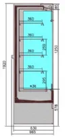 Photo 2 - Armoire murale professionnelle noire positive 1310 mm - 7350.0035 - combisteel - Combisteel - 7350.0035