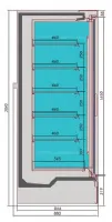 Photo 2 - Armoire murale professionnelle noire 3 portes positive 1935 mm 1170 l - 7350.0070 - combisteel - Combisteel - 7350.0070