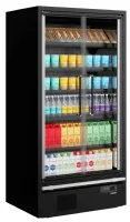 Photo 2 - Vitrine réfrigérée professionnelle noire 2 portes vitrées positive - galaxy+ gp10fgd black - tefcold - Tefcold - Galaxy+ GP10FGD Black