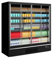 Photo 2 - Vitrine réfrigérée professionnelle noire 4 portes vitrées positive - galaxy+ gp20fgd black - tefcold - Tefcold - Galaxy+ GP20FGD Black