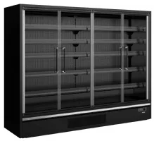 Vitrine réfrigérée professionnelle noire 4 portes vitrées positive - galaxy+ gp26fgd black - tefcold - Tefcold - Galaxy+ GP26FGD Black