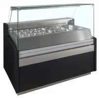 Vitrine réfrigérée professionnelle positive 1,14 m² de présentation noire - spid150 - tefcold - Tefcold - SPID150 Vitrine réfrigérée professionnelle positive 1,14 m² de présentation noire - spid150 - tefcold - Tefcold - SPID150