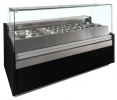 Vitrine réfrigérée professionnelle positive 1,52 m² de présentation noire - spid200 - tefcold - Tefcold - SPID200 Vitrine réfrigérée professionnelle positive 1,52 m² de présentation noire - spid200 - tefcold - Tefcold - SPID200