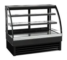 Vitrine réfrigérée ronde professionnelle 236 l noire positive 1200 mm - 7450.0805 - combisteel - Combisteel - 7450.0805