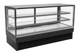 Vitrine réfrigérée professionnelle droite 436 l noire positive 2000 mm - 7450.0835 - combisteel - Combisteel - 7450.0835