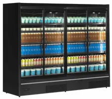 Photo 2 - Vitrine réfrigérée professionnelle noire 4 portes vitrées positive - mdca2500hb - tefcold - Tefcold - MDCA2500HB
