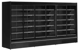 Vitrine réfrigérée professionnelle noire 6 portes vitrées positive - mdca3750hb - tefcold - Tefcold - MDCA3750HB