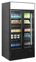 Photo 2 - Vitrine réfrigérée 2 portes vitrées noire positive 524 l - fsc1000h black - tefcold - Tefcold - FSC1000H BLACK