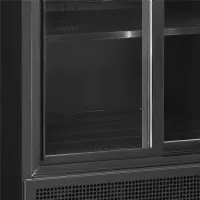 Photo 3 - Vitrine réfrigérée professionnelle 2 portes vitrées coulissantes noire capacité 462 l positive - fsc891s black - tefcold - Tefcold - FSC891S Black