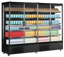 Photo 2 - Vitrine réfrigérée noire 4 portes vitrées positive - pc2500b - tefcold - Tefcold - PC2500B