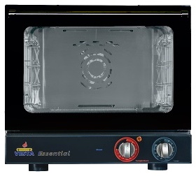 Four professionnel à convection vapeur monophasé 4 niveaux 330x430 mm commandes manuelles - 0N0443M_H - Vesta