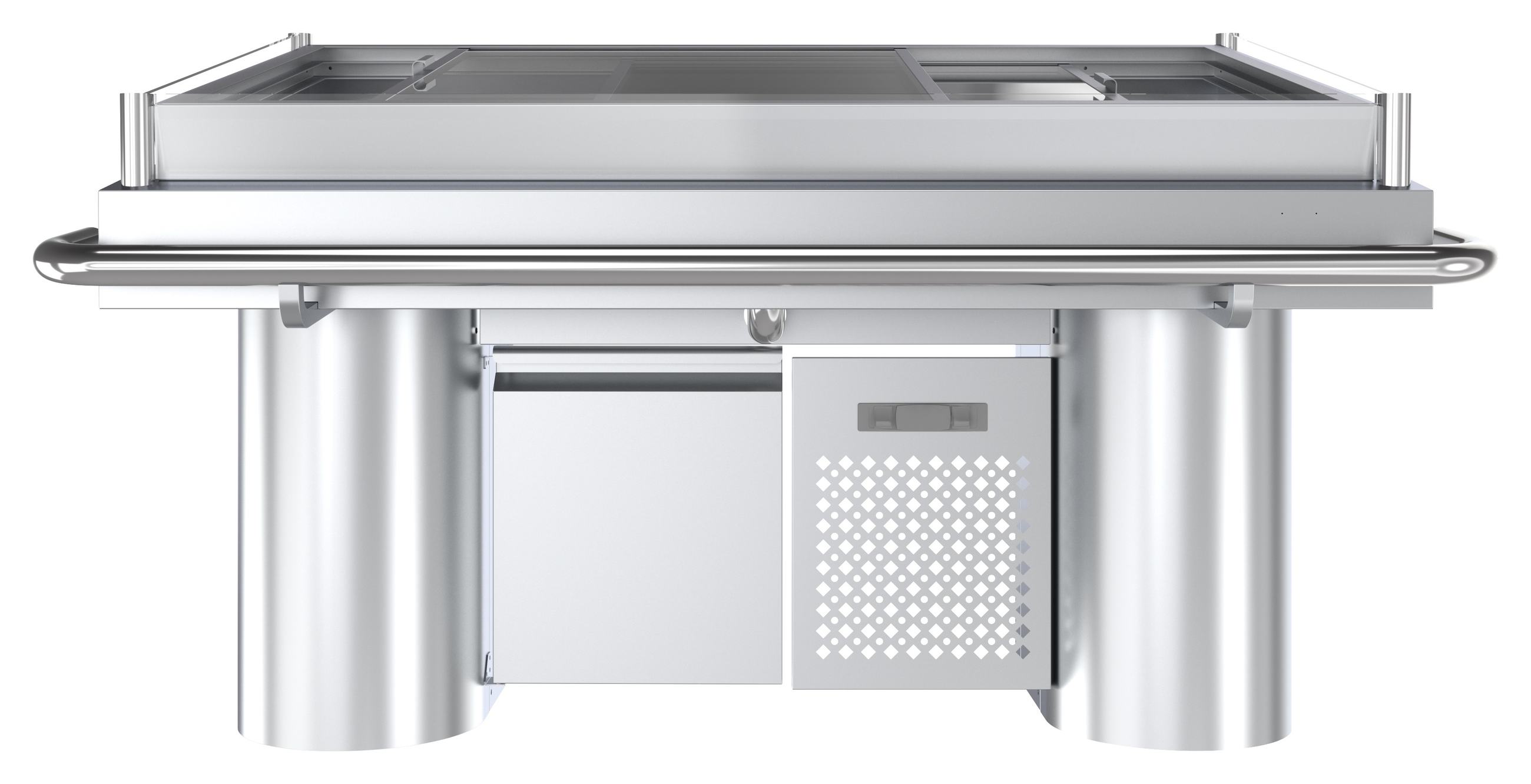 Comptoir réfrigéré professionnel à poisson 1700 mm - 7178.0900 - Combisteel en cuisine professionnelle