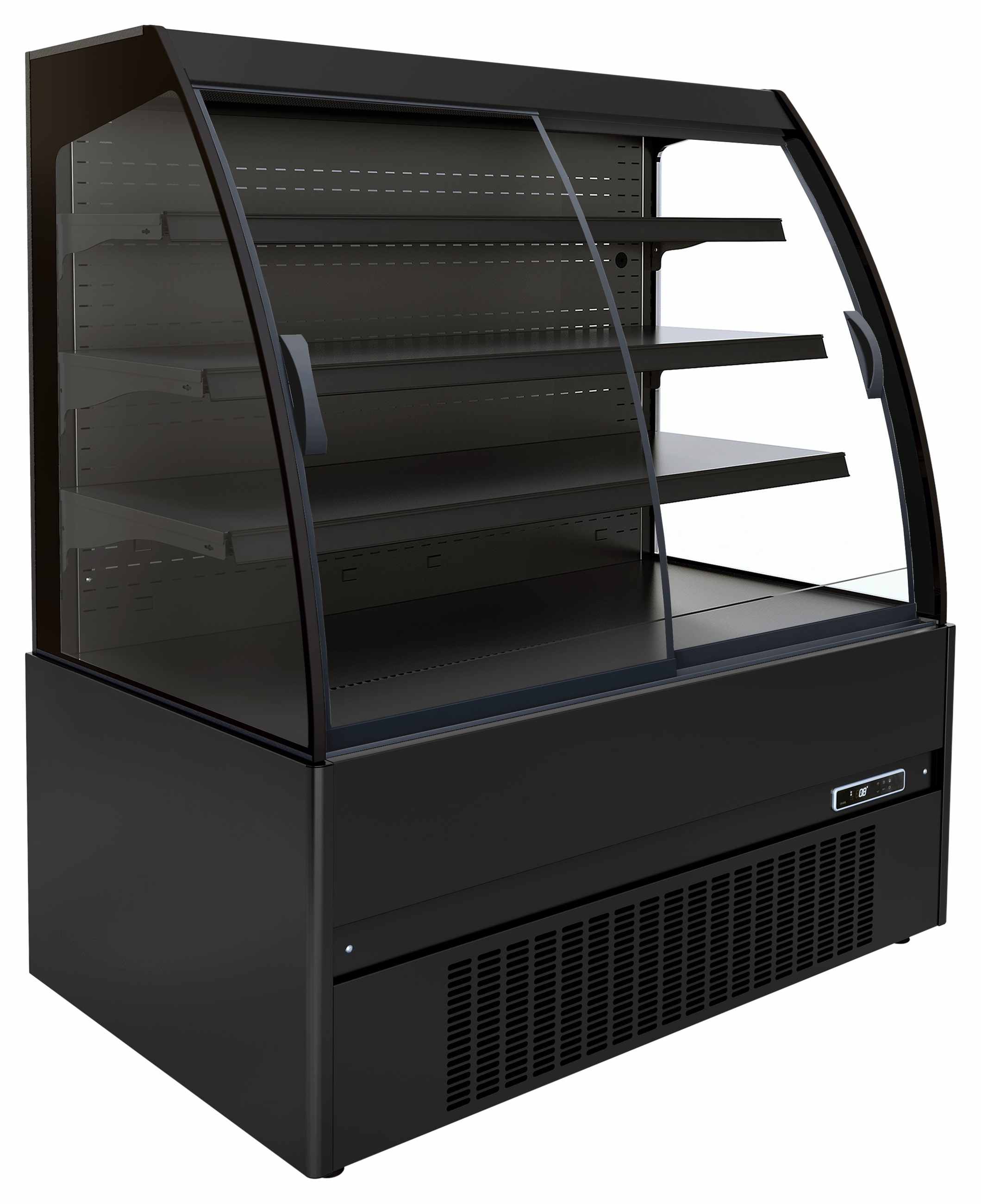 Vitrine réfrigérée professionnelle noire positive - 7350.0020 - Combisteel