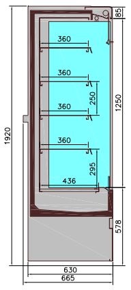 Armoire murale professionnelle noire positive 1510 mm - 7350.0040 - Combisteel en cuisine professionnelle