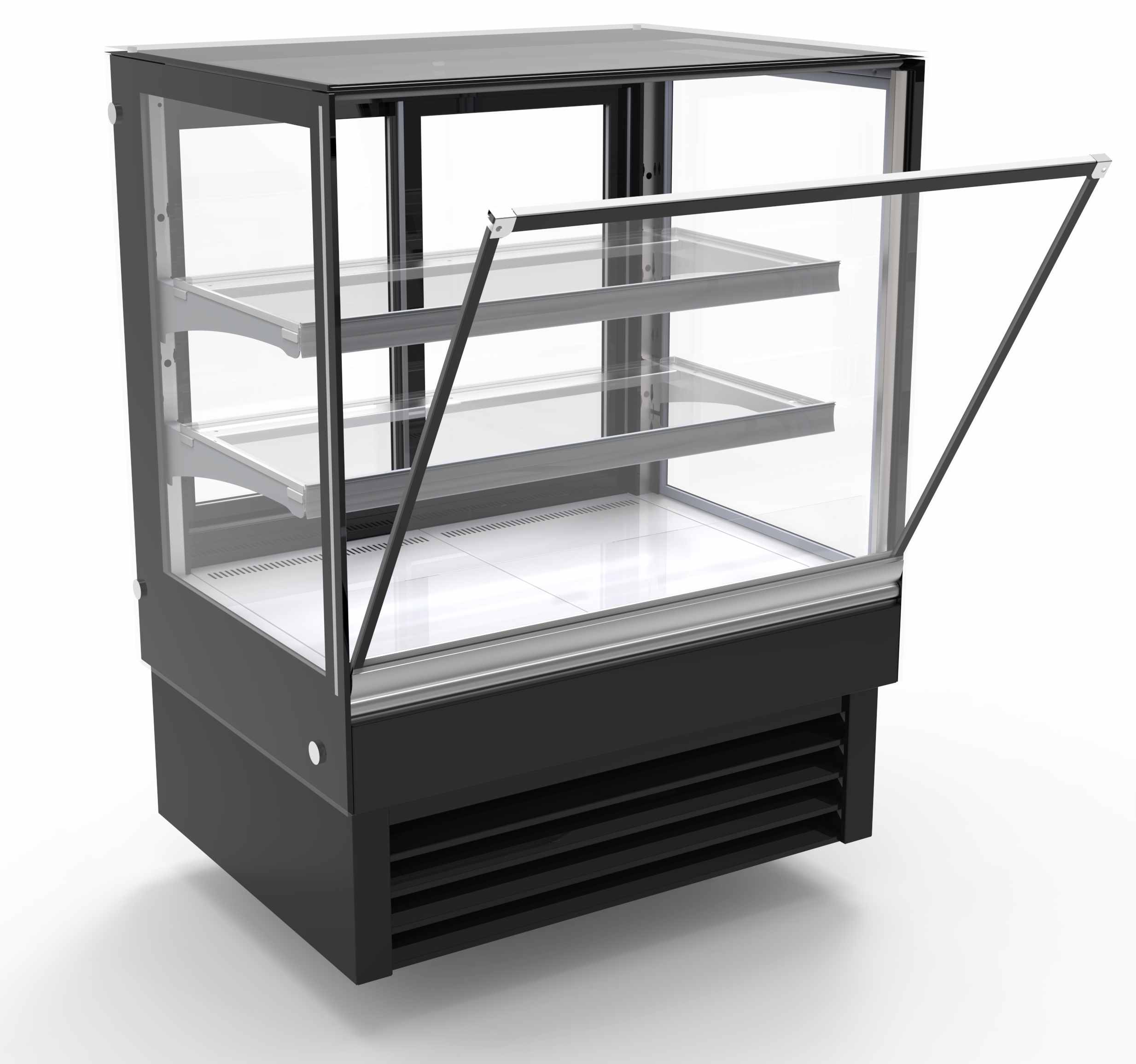 Vitrine réfrigérée professionnelle 190 L Noire positive 900 mm - 7450.0820 - Combisteel en cuisine professionnelle