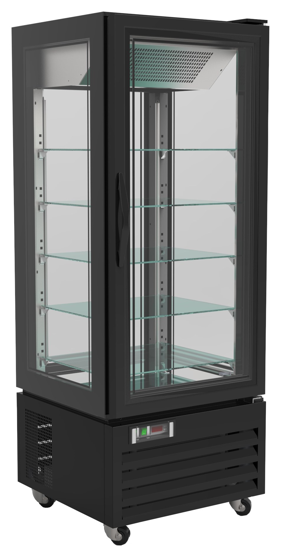 Vitrine pâtisserie réfrigérée professionnelle 400 L noire positive 650 mm - 7450.0845 - Combisteel