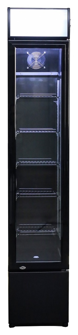 Réfrigérateur professionnel 1 porte vitrée noir 105 L positif - 7455.1384 - Combisteel en cuisine professionnelle