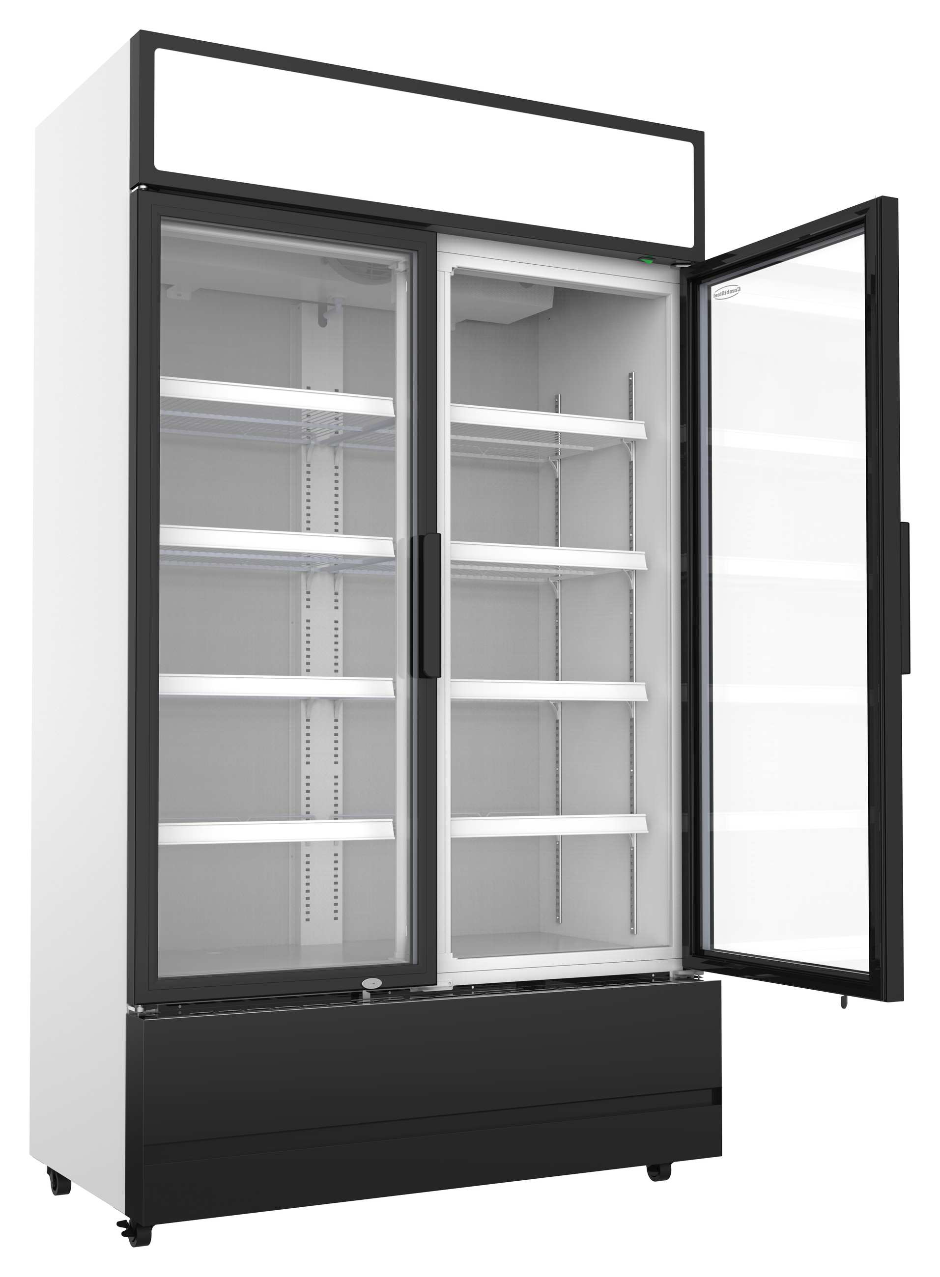 Réfrigérateur professionnel 2 portes vitrées 670 L positif - 7455.2105 - Combisteel en cuisine professionnelle