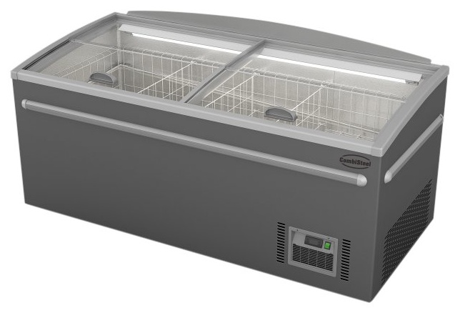 Congélateur bahut professionnel gris tête de gondole 372 L dégivrage automatique - 7455.2660 - Combisteel