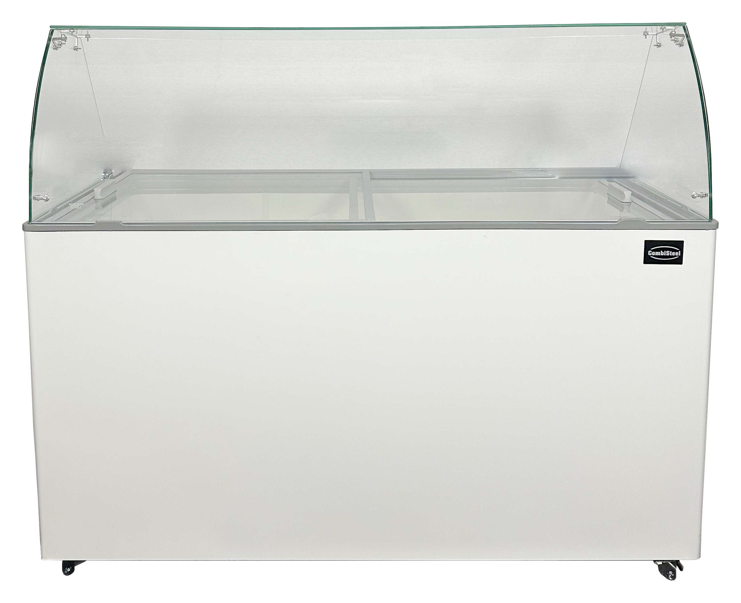 Vitrine à crème glacée professionnelle blanche 10 bacs de 5 L 454 L 1439 mm - 7472.0135 - Combisteel en cuisine professionnelle