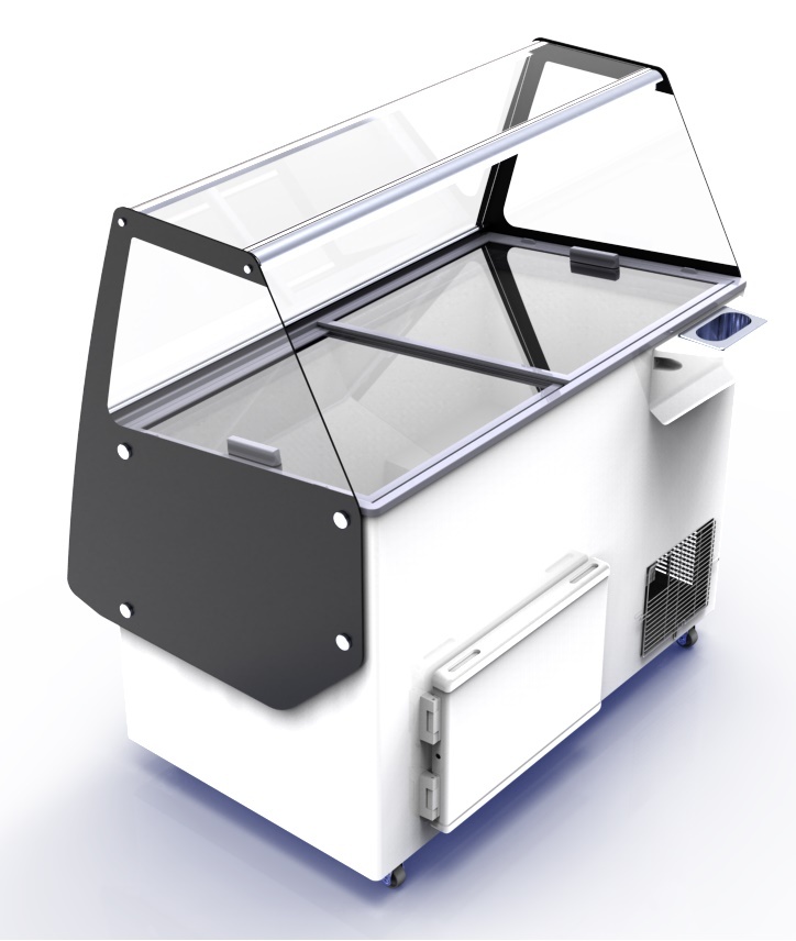 Vitrine à glace professionnelle 358 L négative 1194 mm - 7472.0140 - Combisteel en cuisine professionnelle