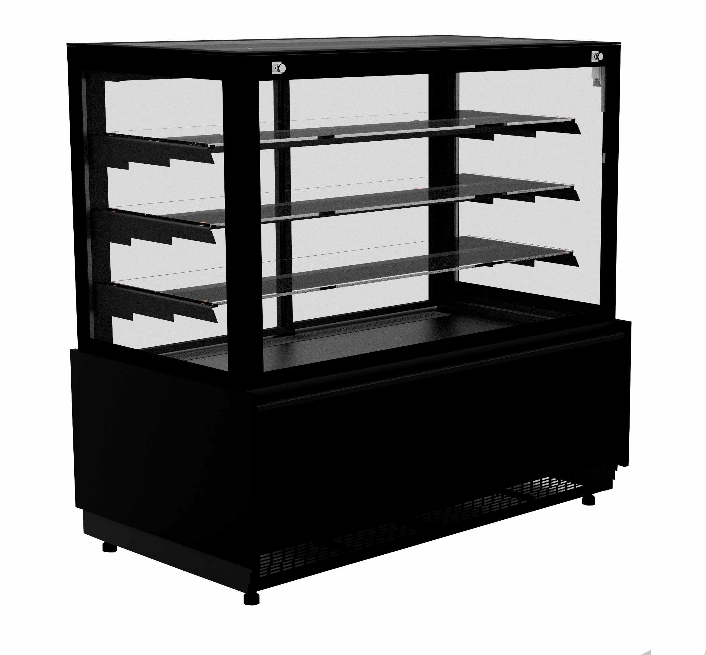 Vitrine réfrigérée professionnelle noire positive 937 mm - 7486.0090 - Combisteel