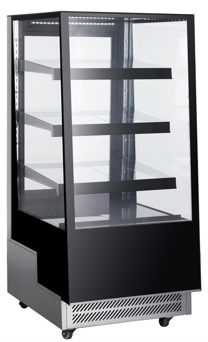 Vitrine réfrigérée professionnelle à poser 300 L noire positive 650 mm - 7487.0220 - Combisteel