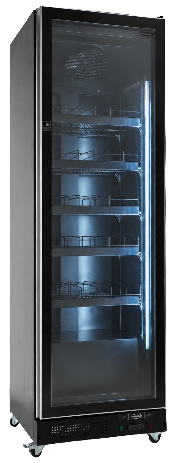 Réfrigérateur professionnel 1 porte noir 387 L positif - 7526.0005 - Combisteel en cuisine professionnelle