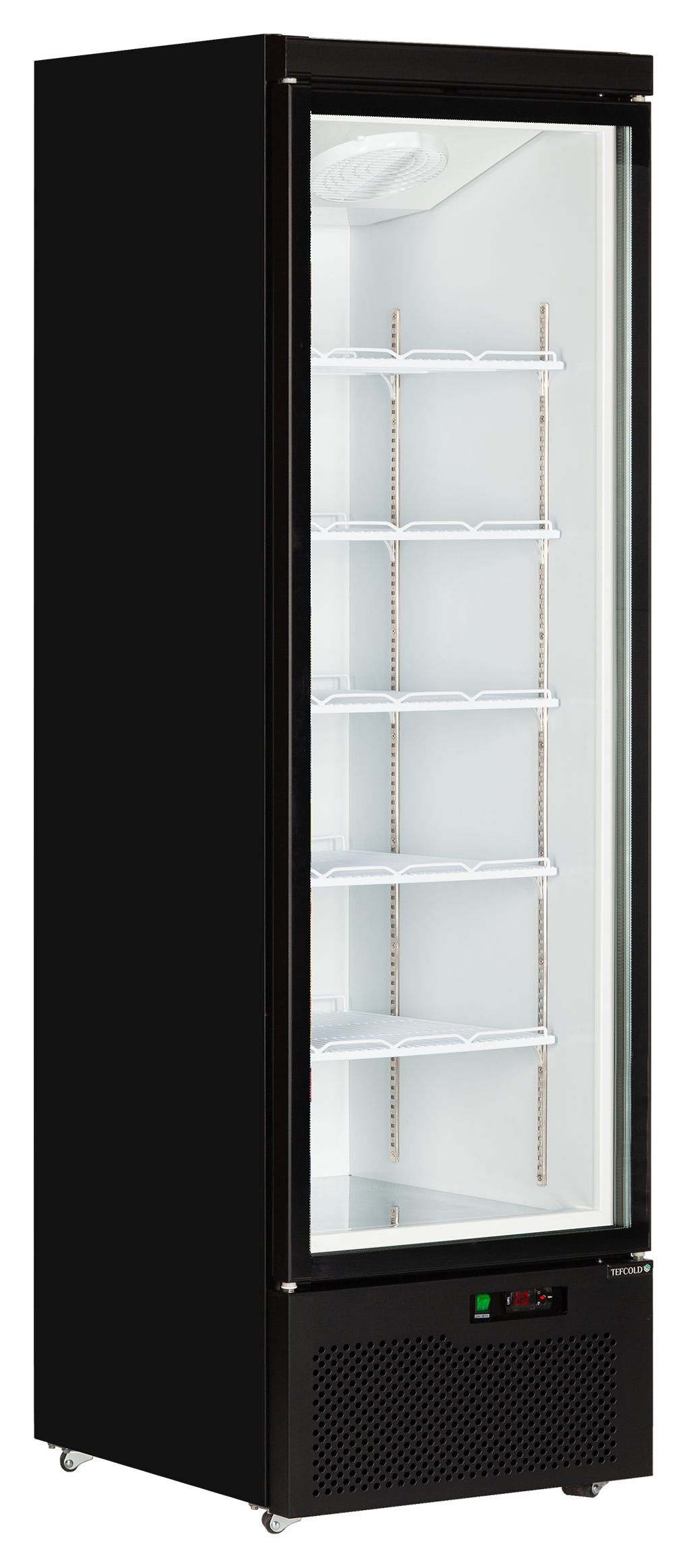 Vitrine réfrigérée professionnelle 1 porte vitrée Blanche positive 459 l - Atom Maxi C1DB - Tefcold