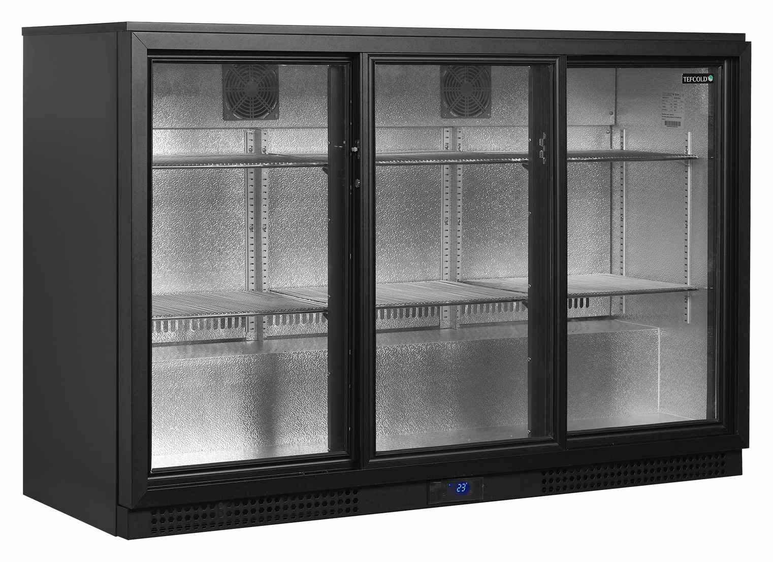 Arrière-bar professionnelle 3 portes vitrées coulissantes 288 L positive - BA31S-3 - Tefcold