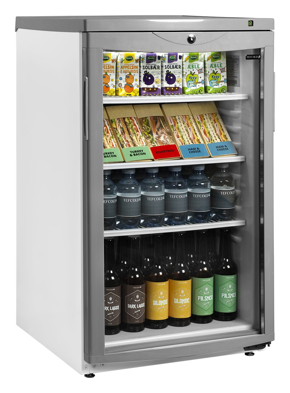 Cellier professionnelle 1 porte vitrée blanche 105 litres - BC145 W/FAN - Tefcold en cuisine professionnelle