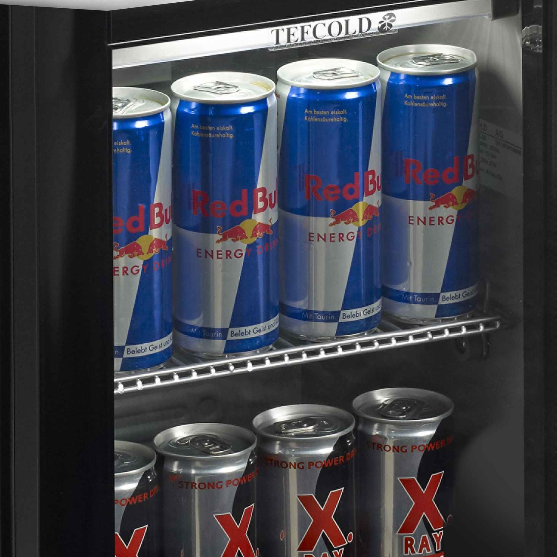 Vitrine réfrigérée professionnelle noire 1 porte vitrée positive 22 litres - BC25CP - Tefcold en cuisine professionnelle