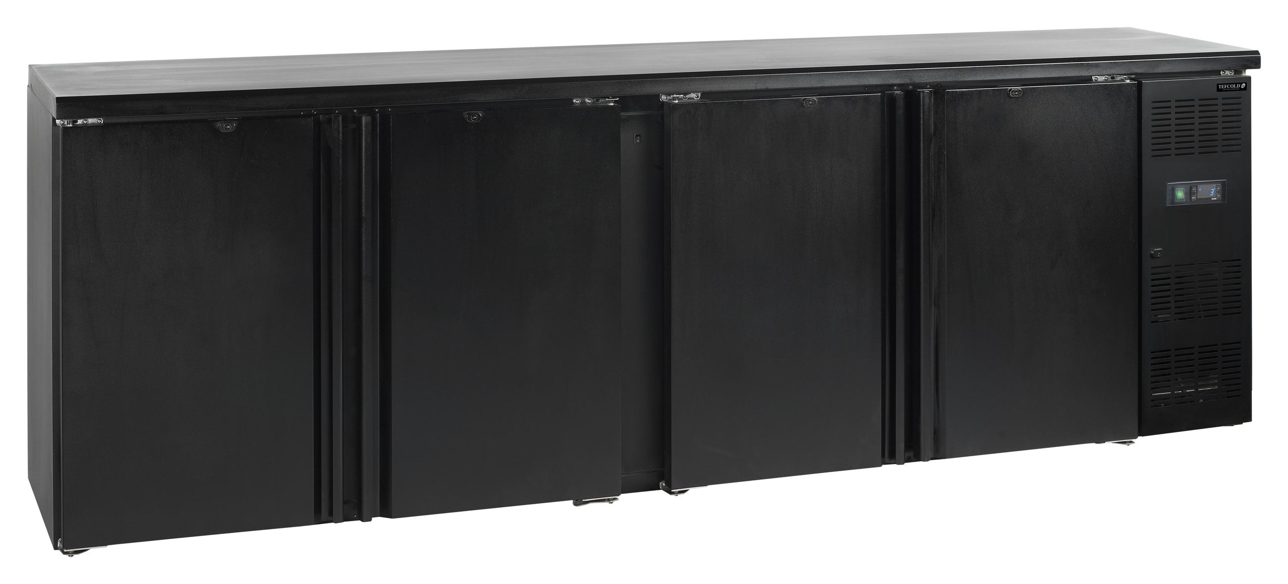Arrière-bar professionnelle 4 portes pleines 605 litres positive - CBC410 - Tefcold