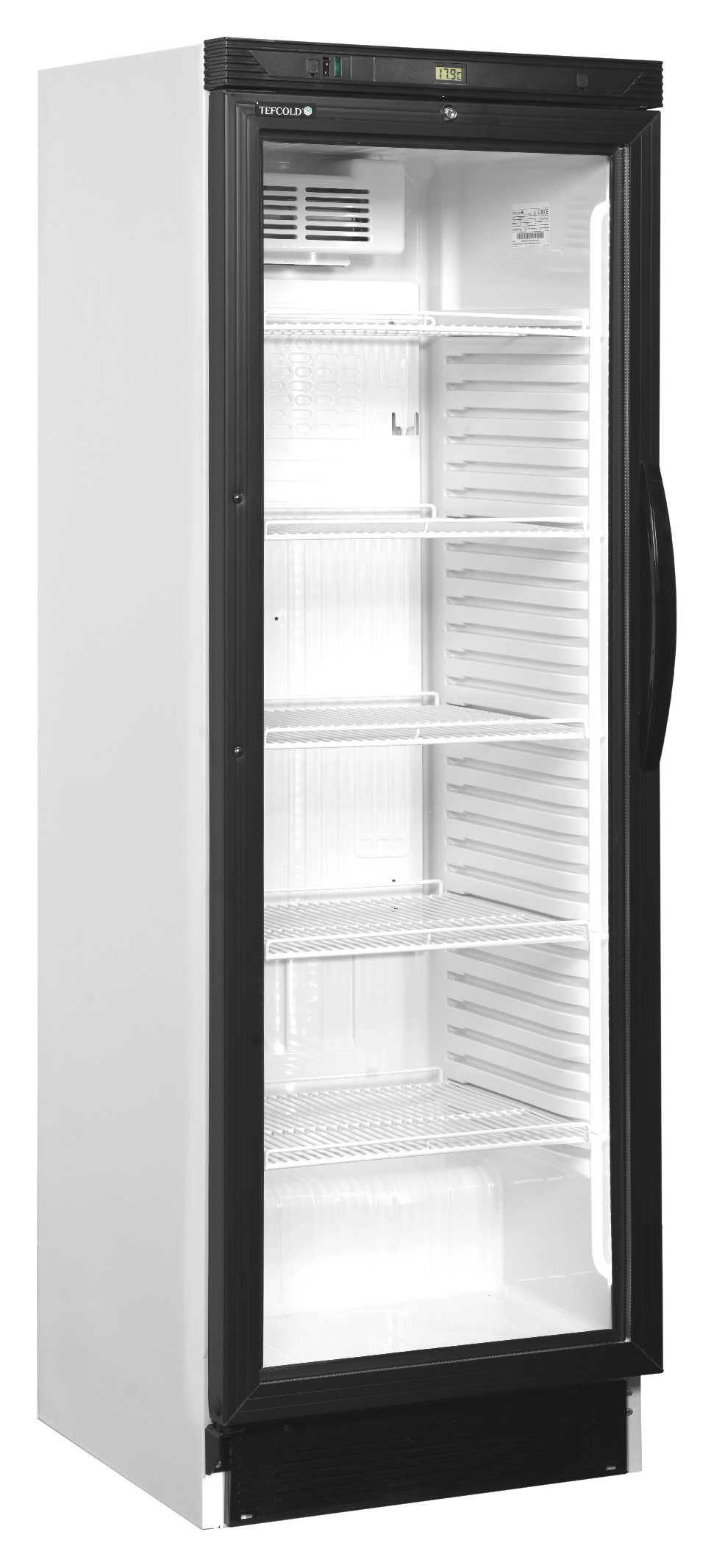 Réfrigérateur professionnel à boissons 1 porte vitrée Blanc positif - CEV425 1 LED L/H - Tefcold