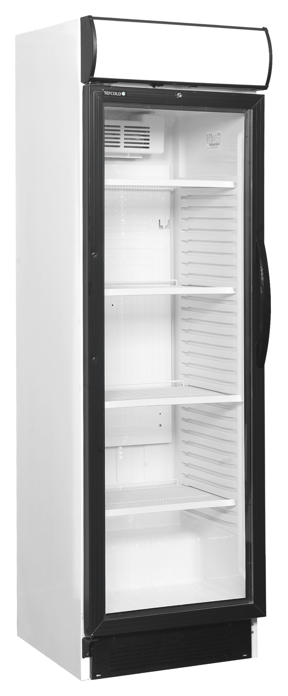 Réfrigérateur professionnel à boissons 1 porte vitrée Blanc positif - CEV425CP 2 LED L/H - Tefcold