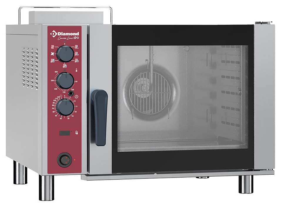 Four à convection professionnel gaz 6 niveaux GN 1/1 humidificateur automatique - CFG61/N - Diamond