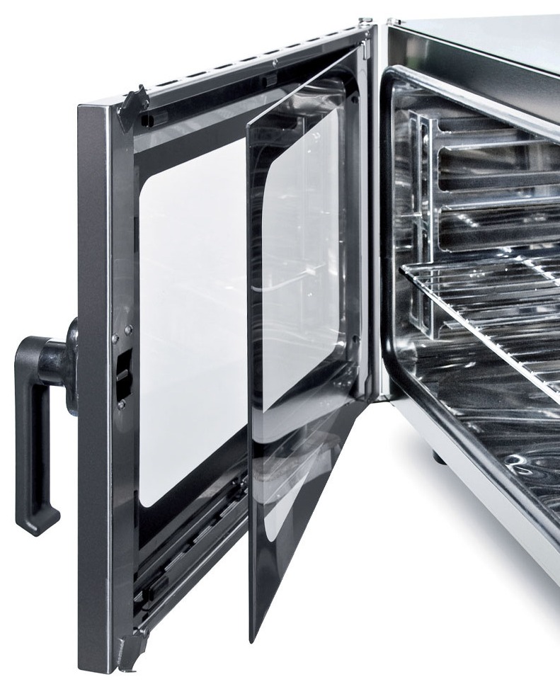 Four à convection professionnel électrique triphasé 4 niveaux GN 1/1 humidificateur manuel - CGE11-N - Diamond en cuisine professionnelle