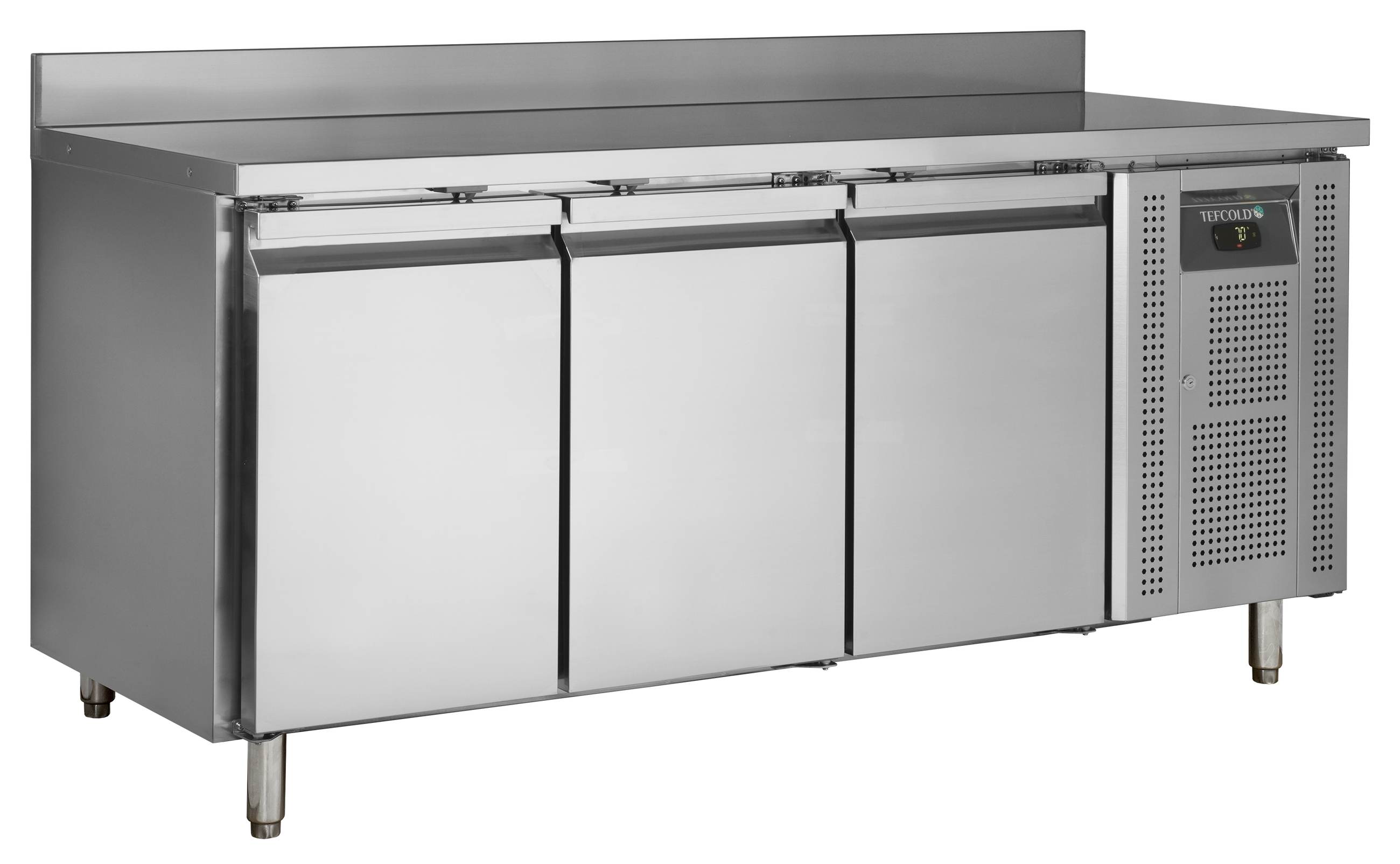 Comptoir réfrigéré professionnel 3 portes positif 291 l - CK7310X1SP - Tefcold