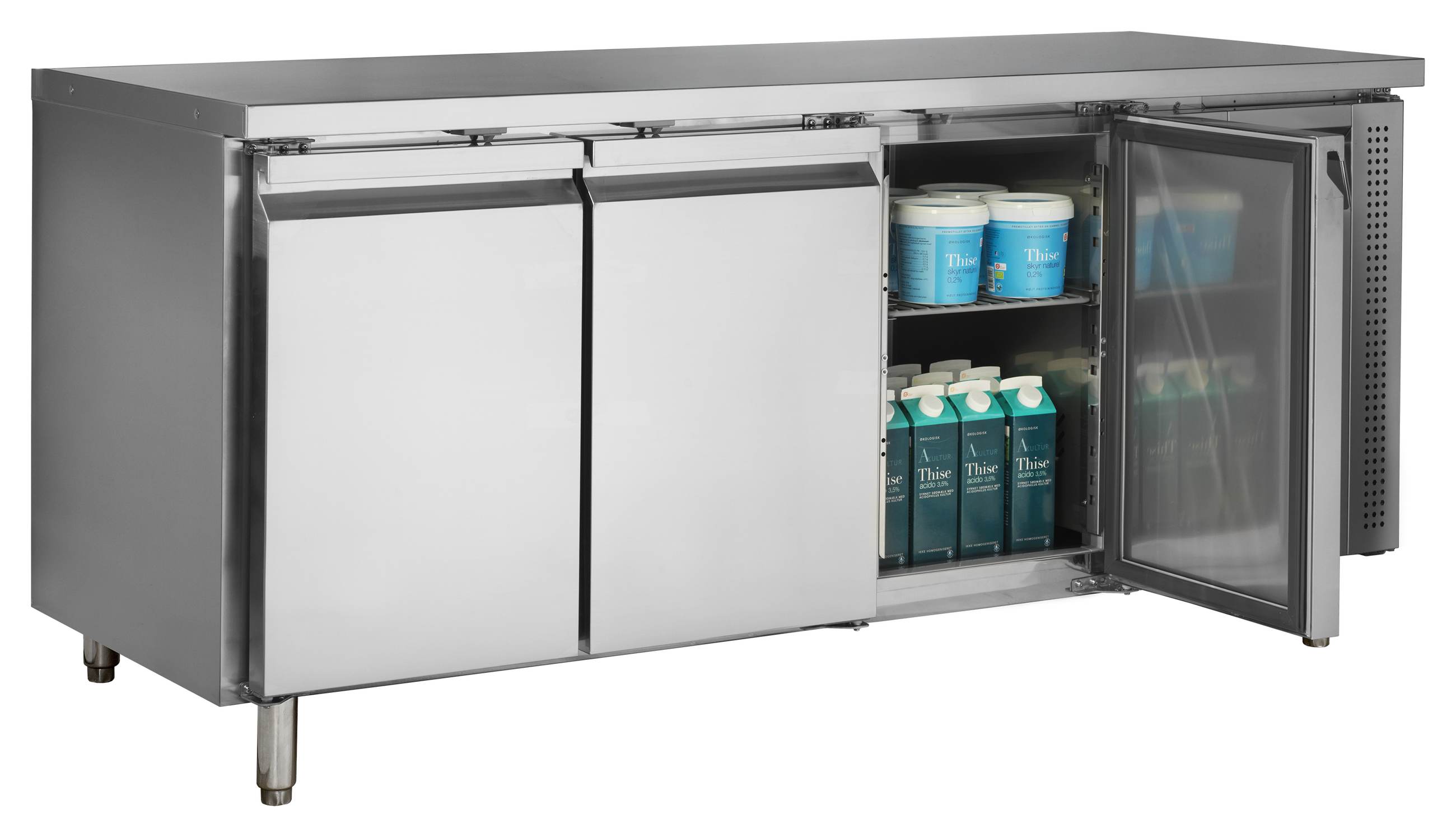 Comptoir réfrigéré professionnel 3 portes positif 291 litres - CK7310X1 - Tefcold en cuisine professionnelle