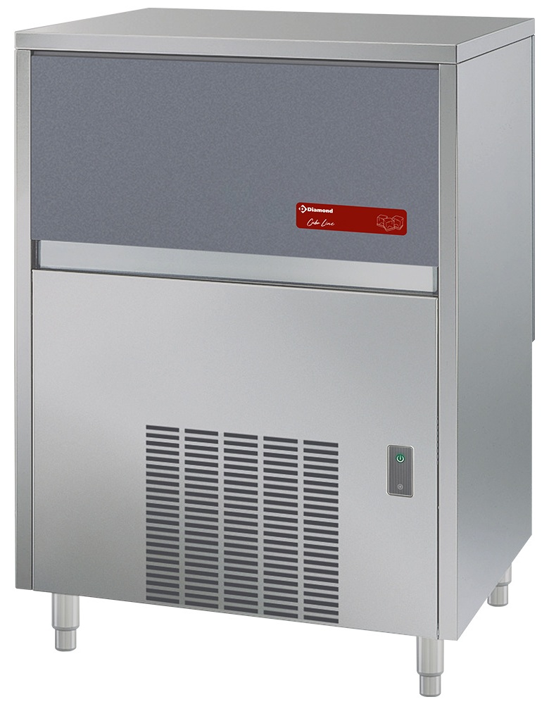 Machine à glaçons professionnelle cubes 23 g réserve 40 kg production 72 kg/24h - CUB80/40A - Diamond