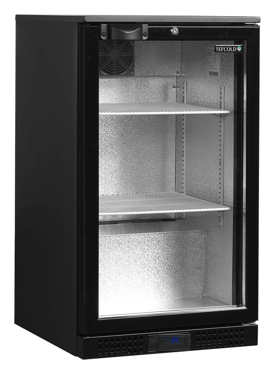 Réfrigérateur d'arrière-bar professionnel 1 porte vitrée positif 92 litres - DB106H - Tefcold