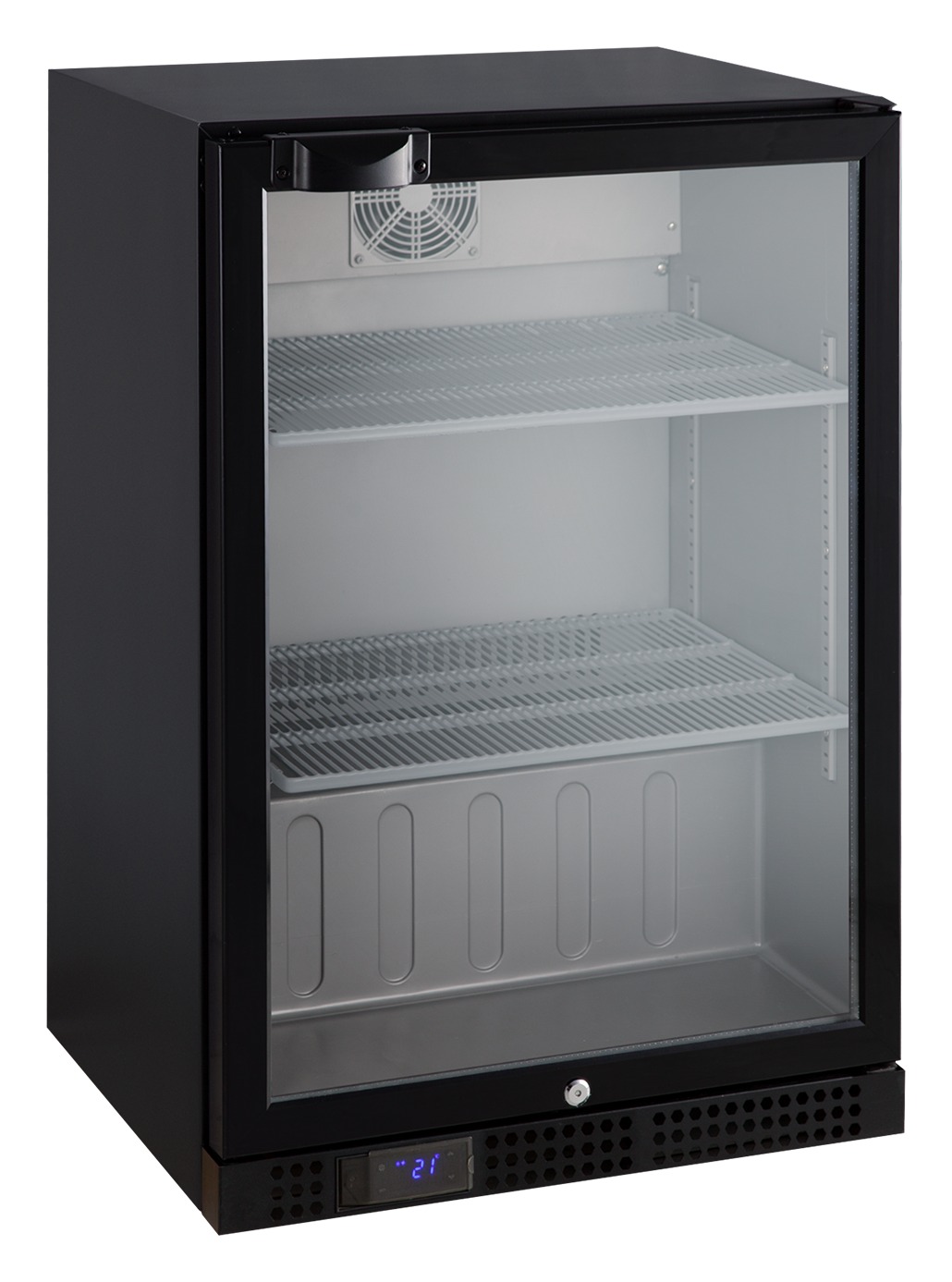 Réfrigérateur professionnel d'arrière-bar avec 1 porte vitrée 117 L positif - DB127H - Tefcold