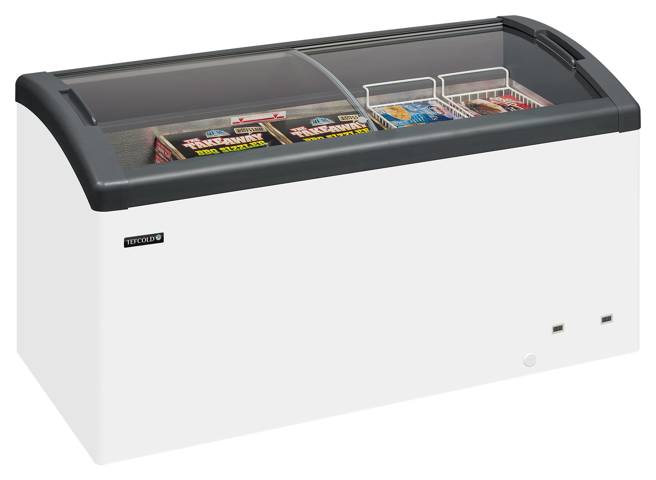 Congélateur coffre professionnel couvercles coulissants en verre incurvés 302 litres - FOCUS 151 - Tefcold en cuisine professionnelle