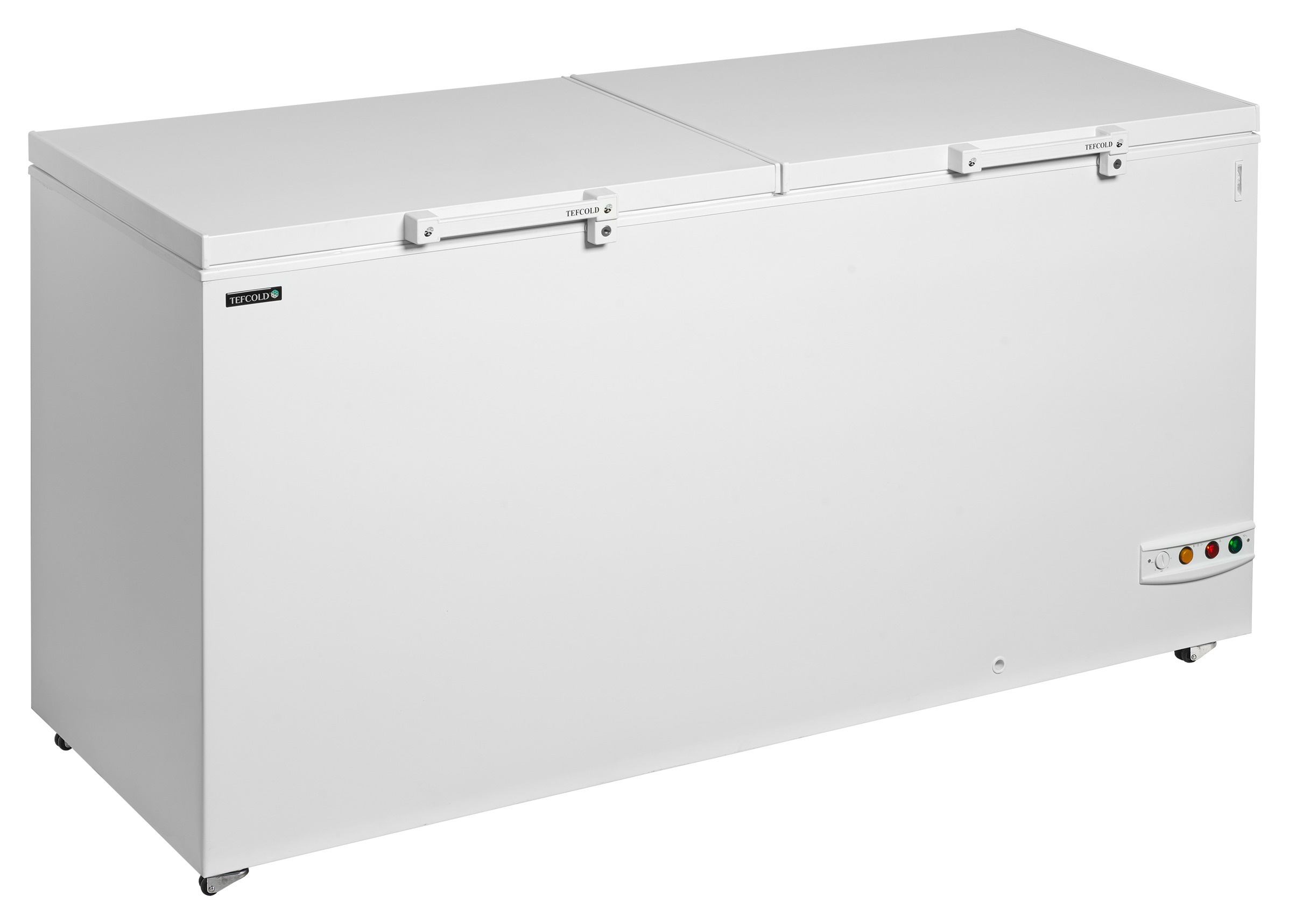 Congélateur coffre professionnel avec couvercle en deux parties 524 litres - FR606 SL - Tefcold