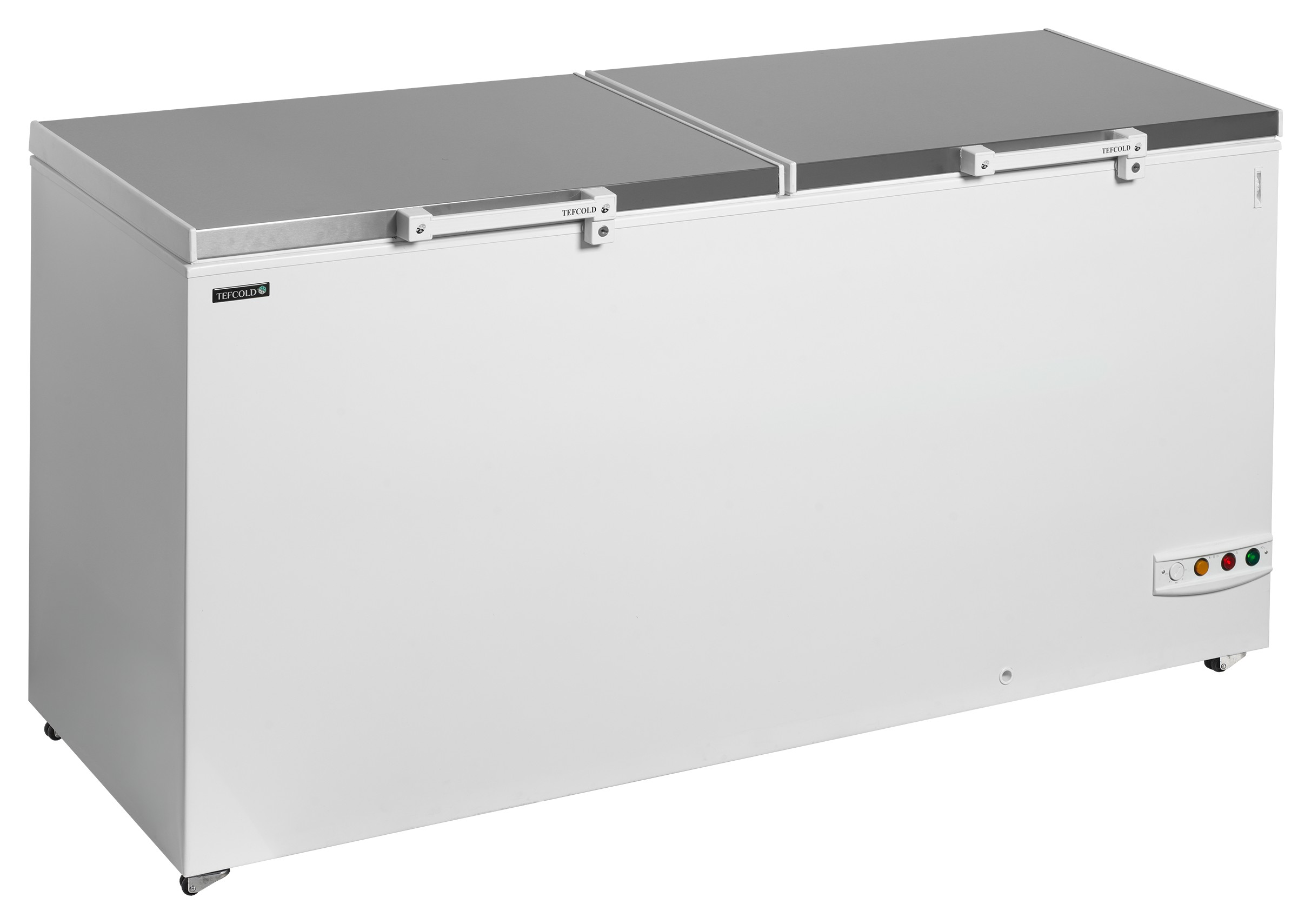 Congélateur coffre professionnel avec couvercle en deux parties 524 litres - FR606S SL - Tefcold