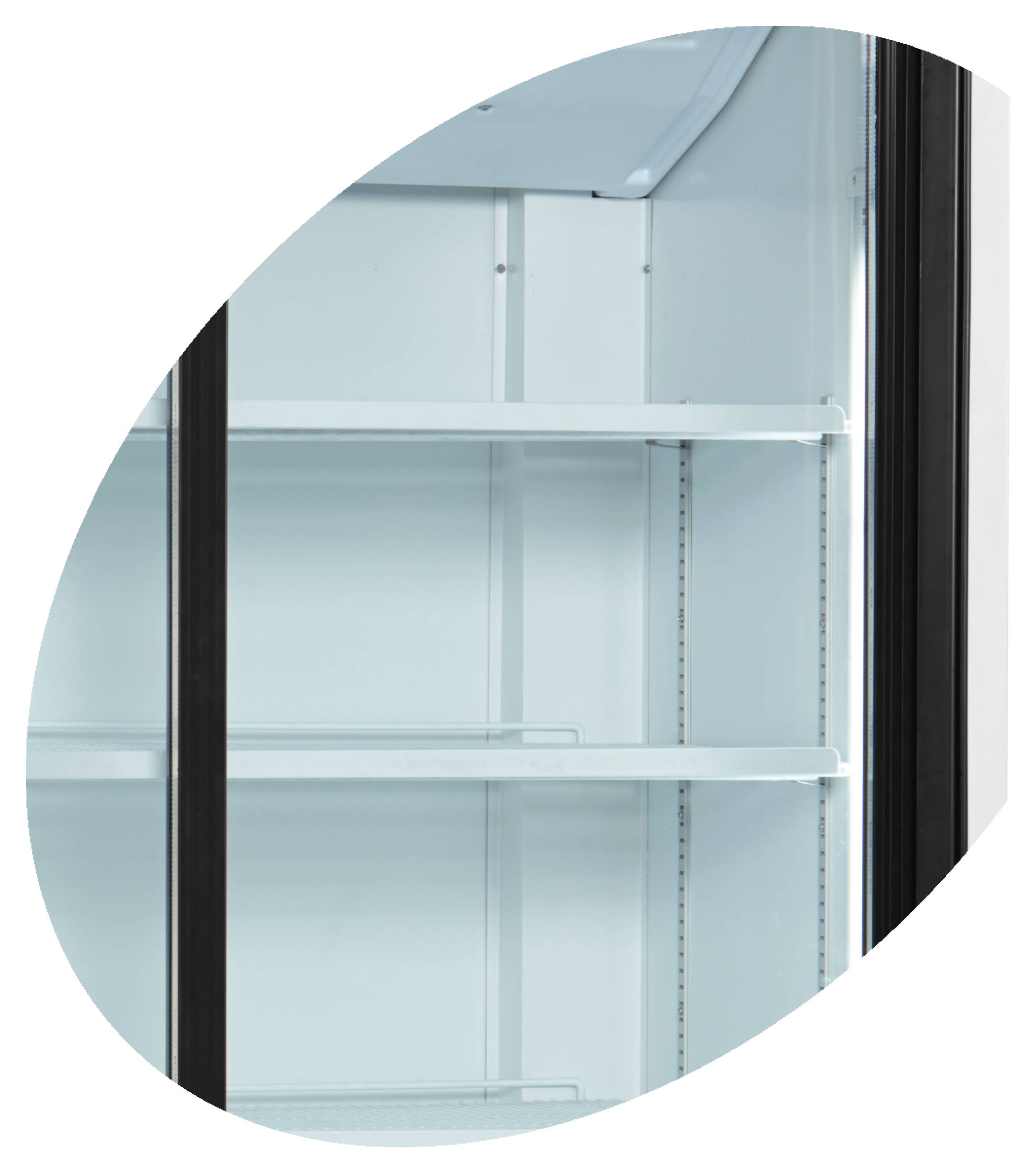 Vitrine réfrigérée professionnelle 2 portes vitrées coulissantes Blanche positive 540 L - FS1002S - Tefcold en cuisine professionnelle