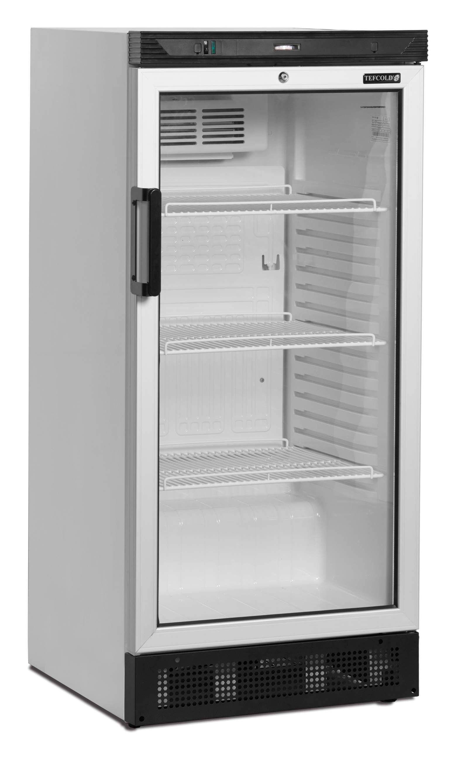 Cellier professionnelle 1 porte vitrée blanche 190 l - FS1220 - Tefcold