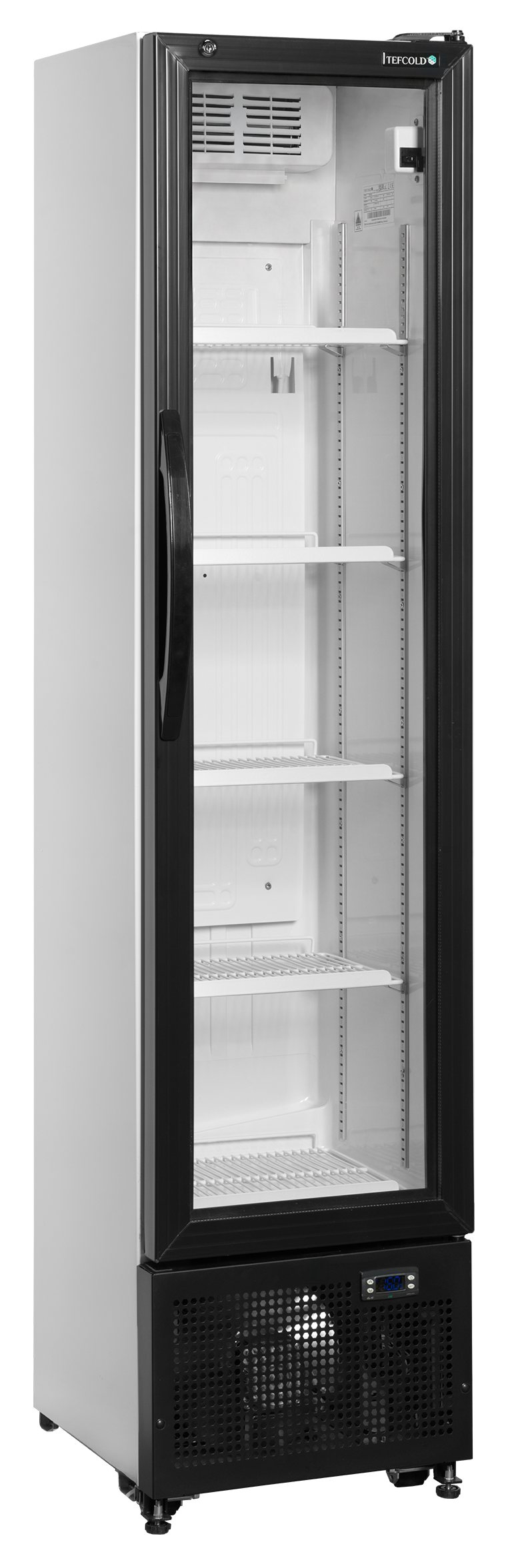 Réfrigérateur professionnel à boissons 1 porte vitrée blanc 114 l positif - FS176H - Tefcold